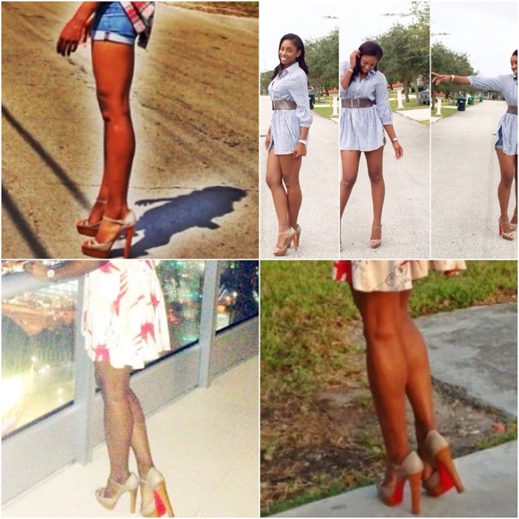 Louboutin pumps with wooden heel - Picture 2 of 7